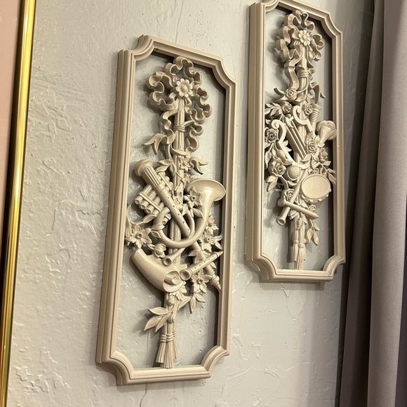 Homco Mid century modern molded resins wall plaques - Picture 11 of 11